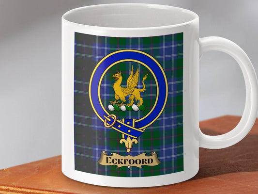 Family Crest Eckfoord Plaid Tartan Mug product type