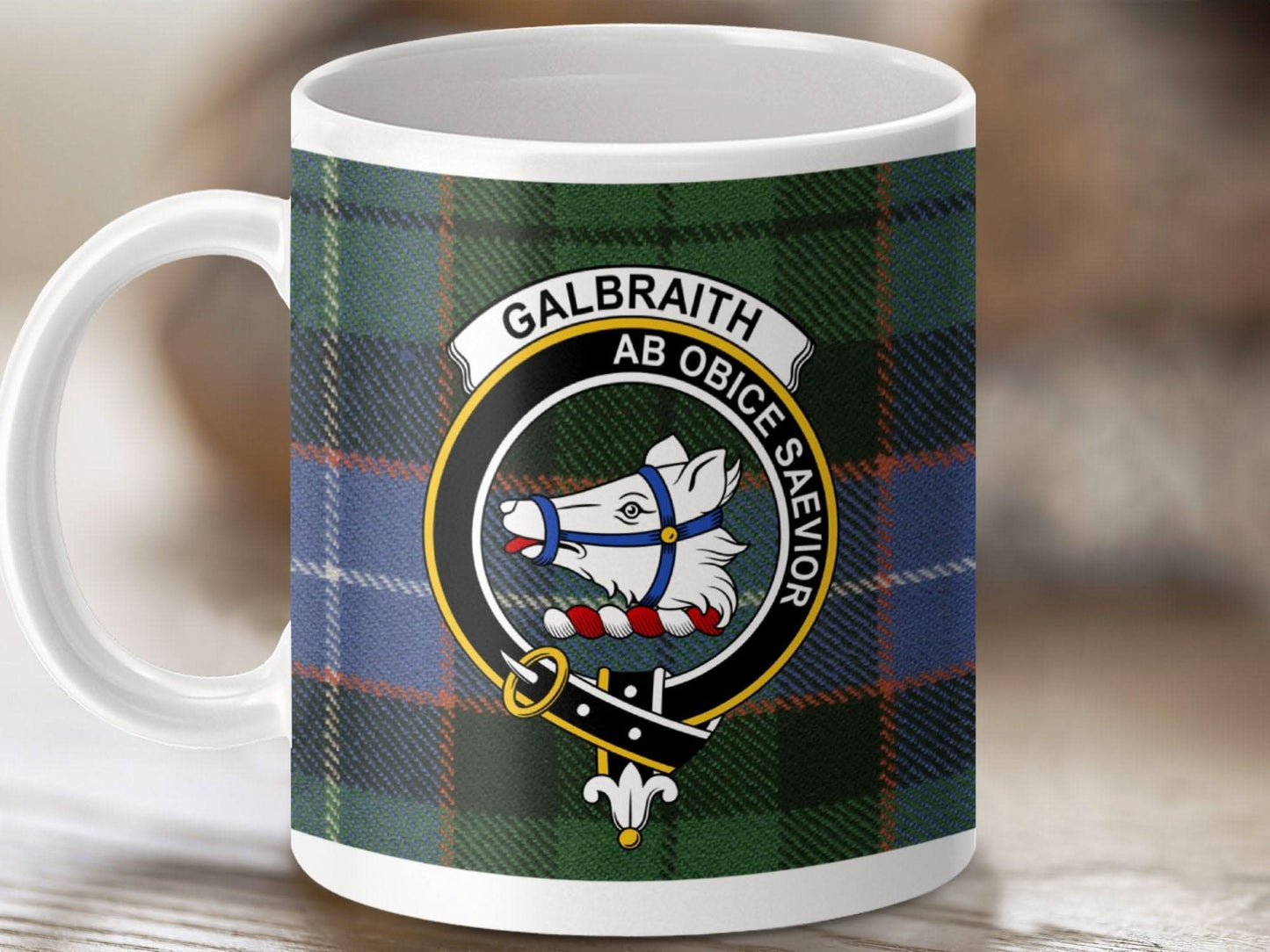 Galbraith Clan Crest Tartan Mug Coffee Product