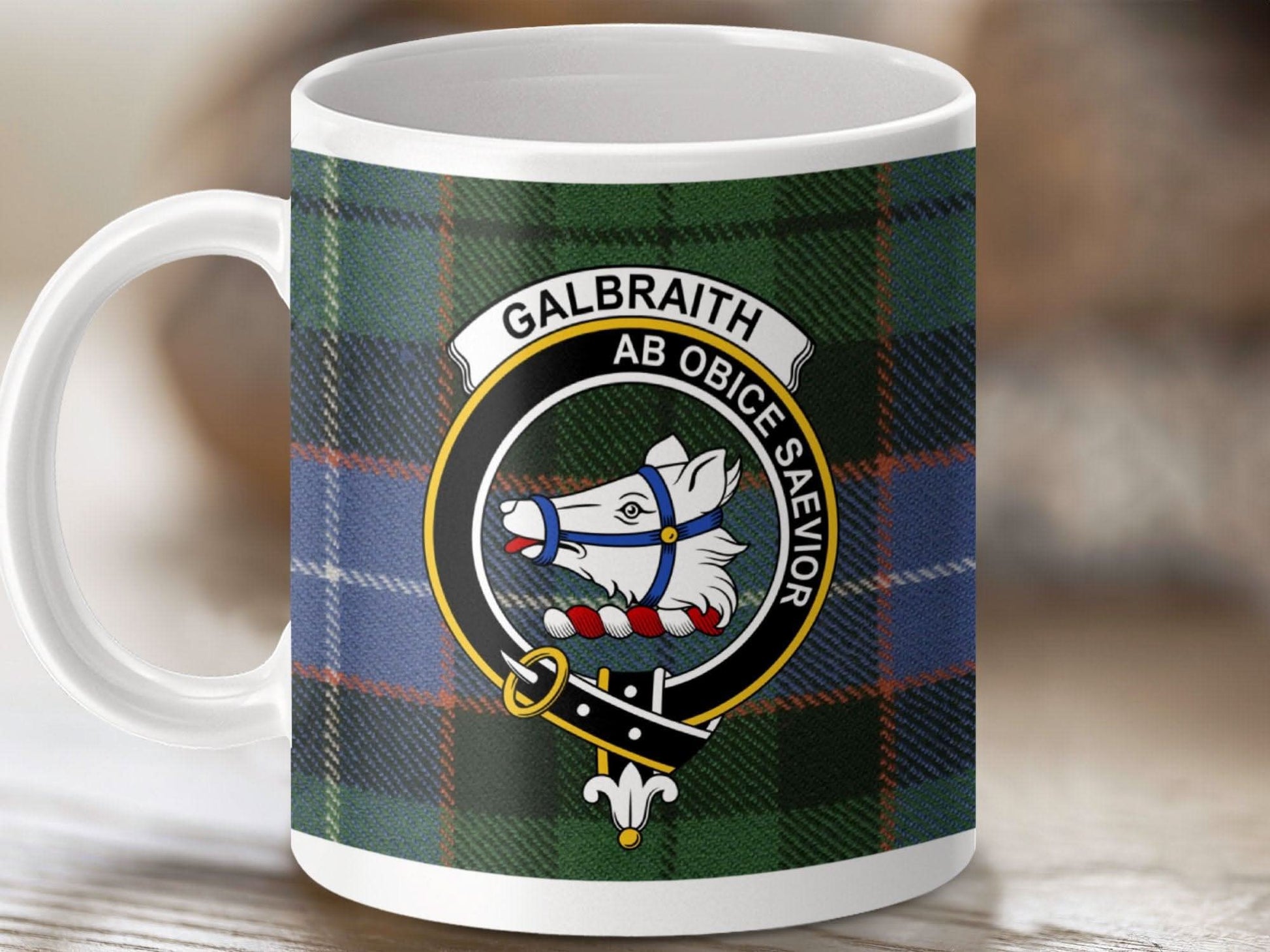 Galbraith Clan Crest Tartan Mug Coffee Product