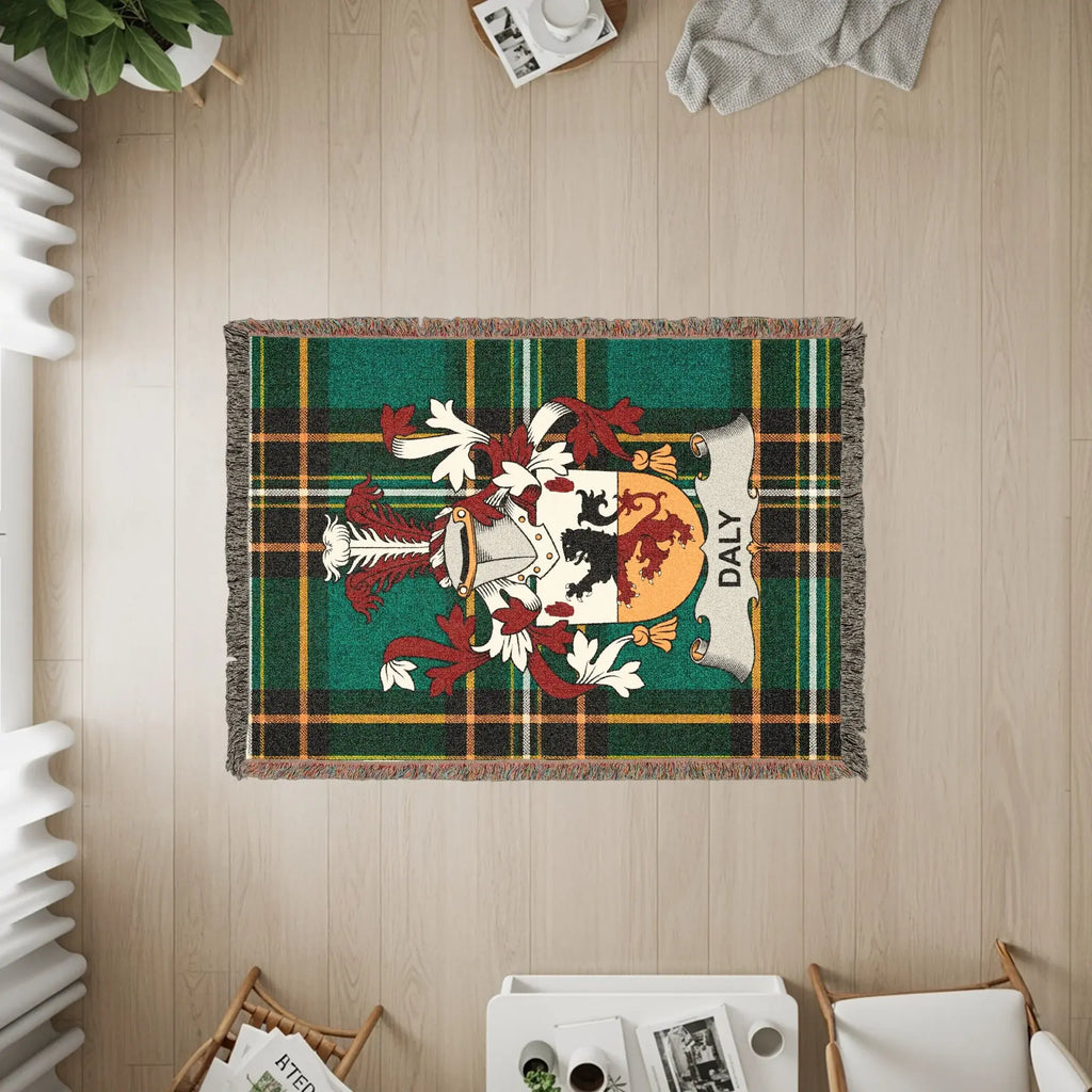 DALY Family Crest Plaid Green Tartan product type