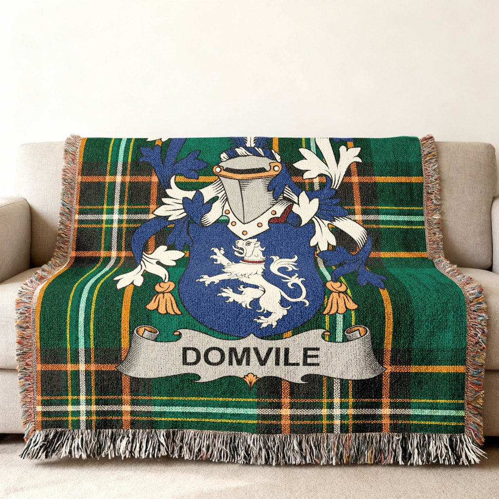 Domvile Crest Plaid Tartan Heraldry Blanket product type