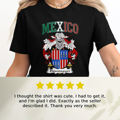 Mexico Graphic Tee with Family Crest T-Shirt product