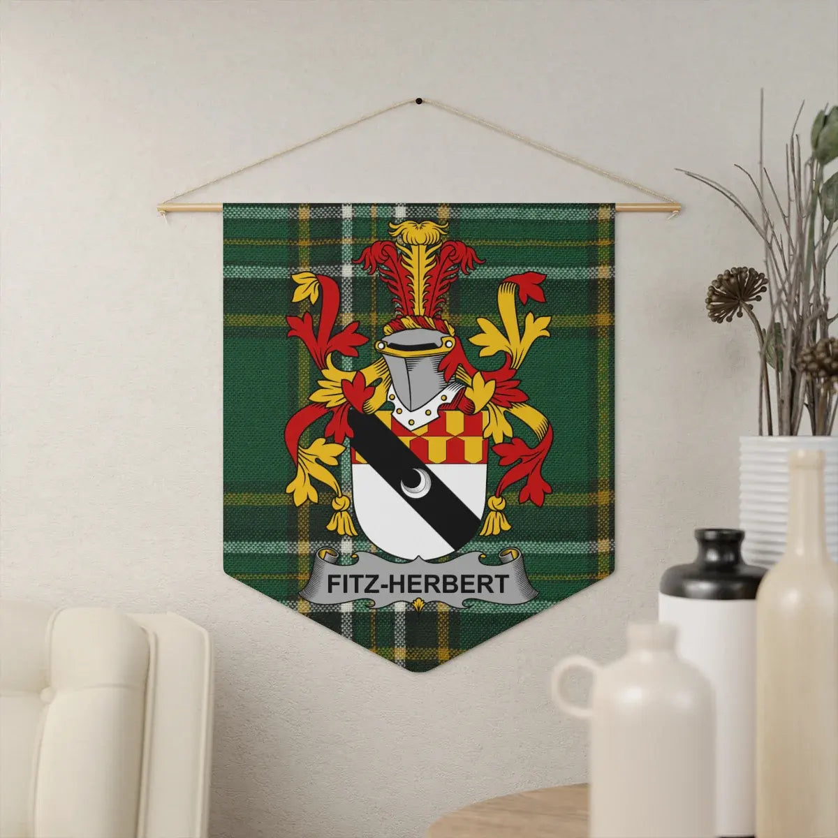 Fitz-Herbert Family Crest Display Banner product