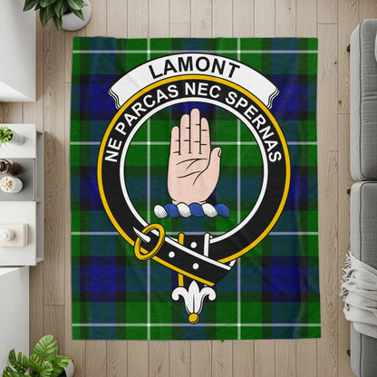 Lamont Clan Tartan Crest Design for Rug product type