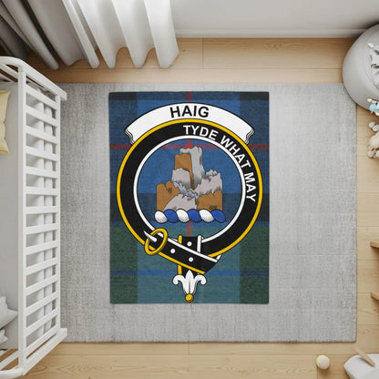 Clan Haig Tyde What May Badge Tartan Rug product