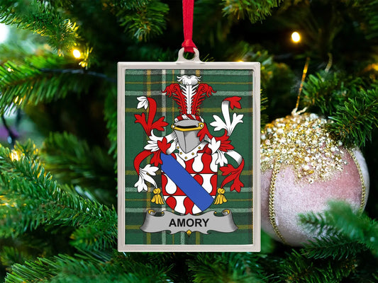 Personalized Family Crest Christmas Ornament Gift product