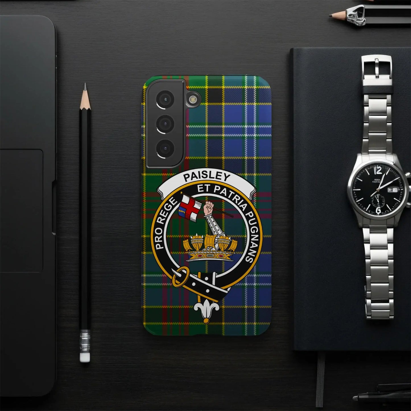 Paisley Et Patria Pugnans Clan Crest Smartphone Case