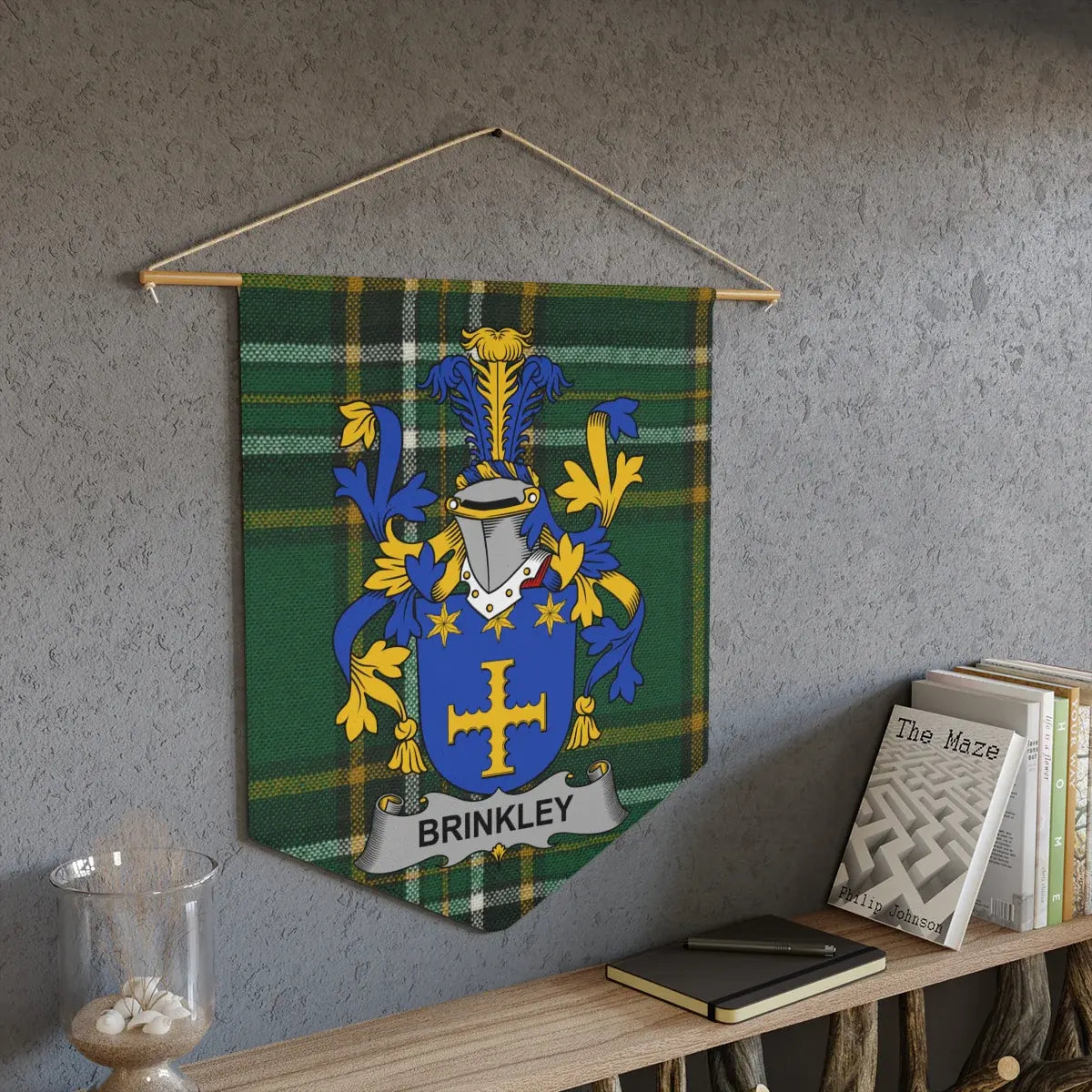 Brinkley Coat of Arms Family Crest Wall Art product