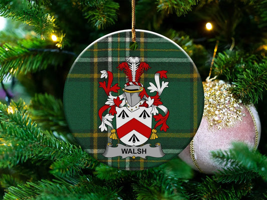Custom Family Crest Christmas Ornament product