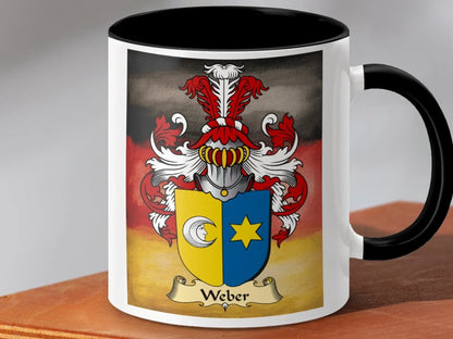 Family Crest Design Mug with Custom Name Product Type
