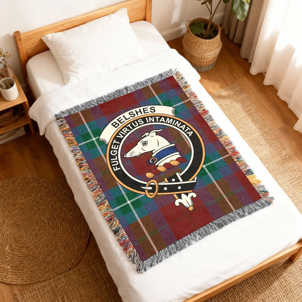Belshe's Crest Blanket for a Unique and Cozy Experience