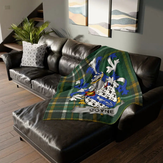Family Crest Design Tartan Blanket Couch Decor product