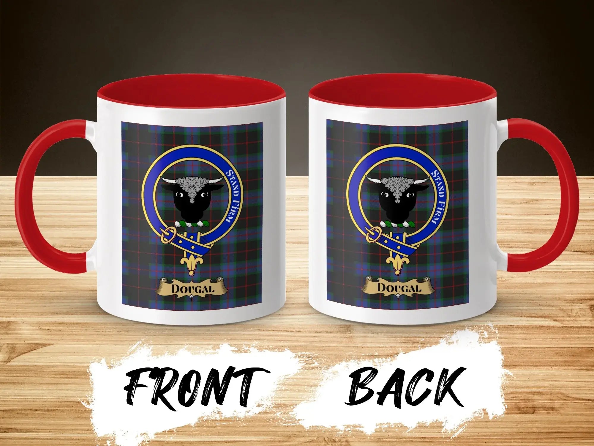 Dougal Scottish Clan Crest Customized Mug