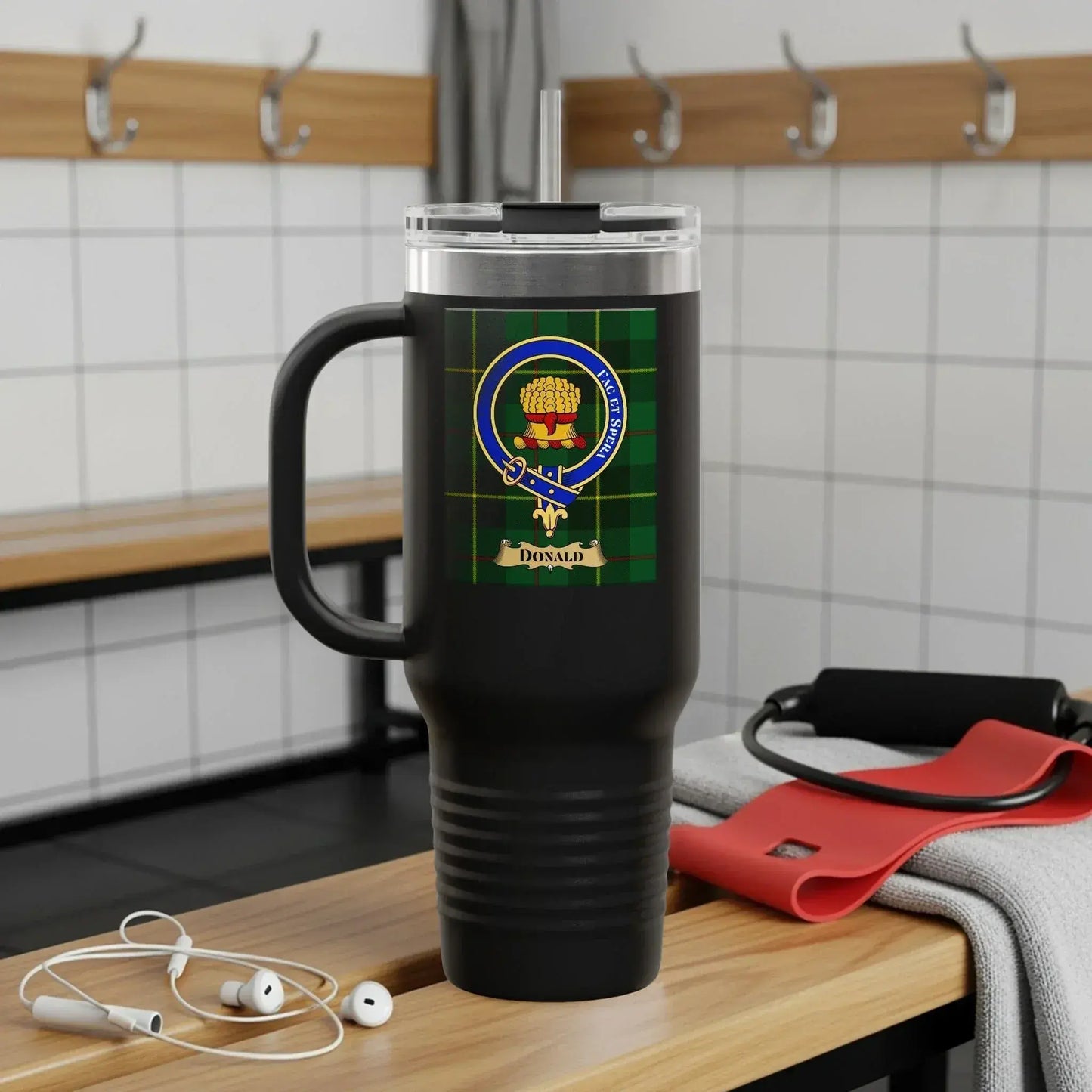Personalized Clan Crest Travel Mug Insulated Product