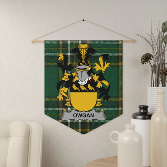 Owgan Family Crest Tartan Shield Wall Hanging product