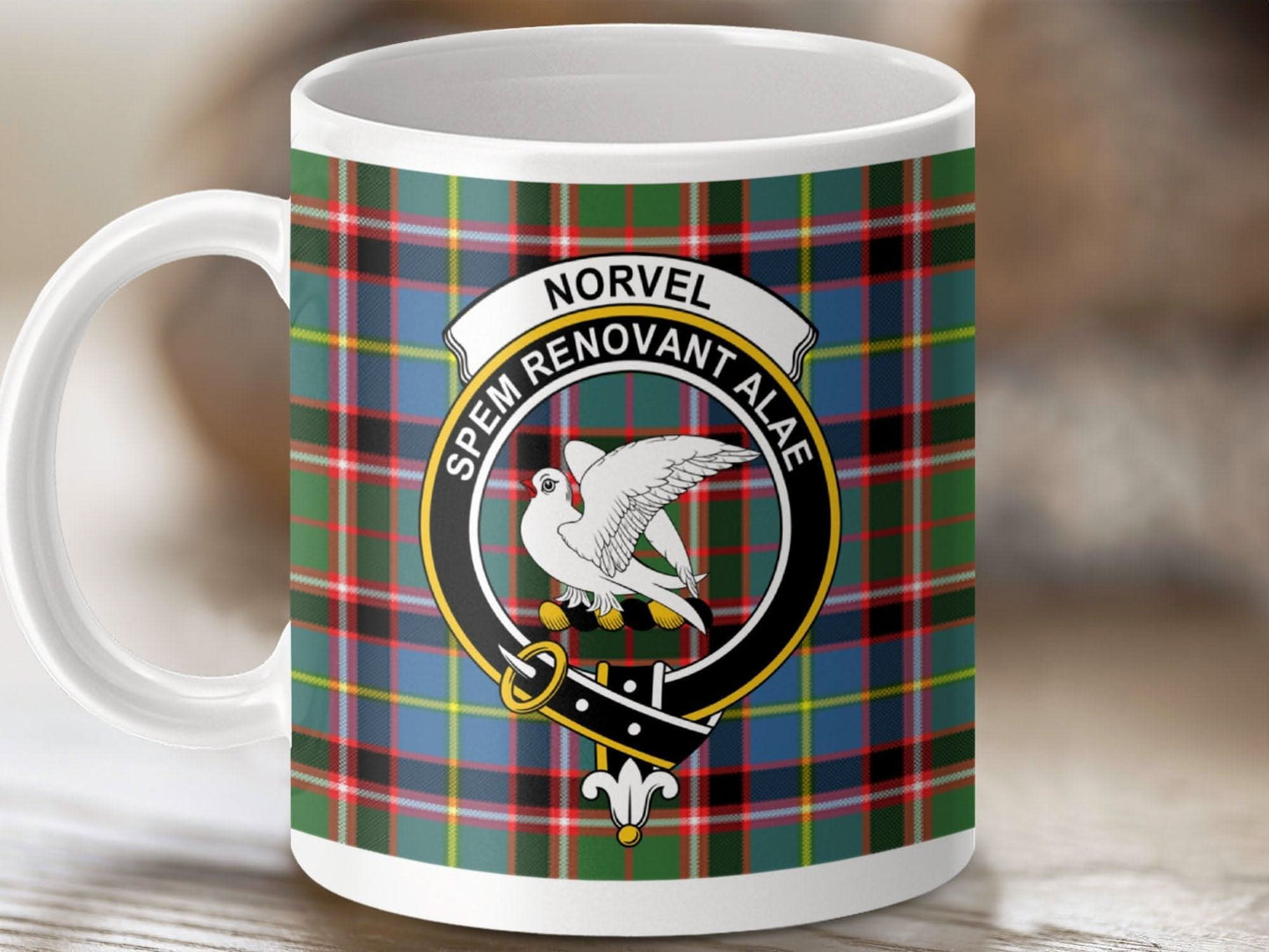 Norvel Spem Renovant Alae Crest Plaid Mug product