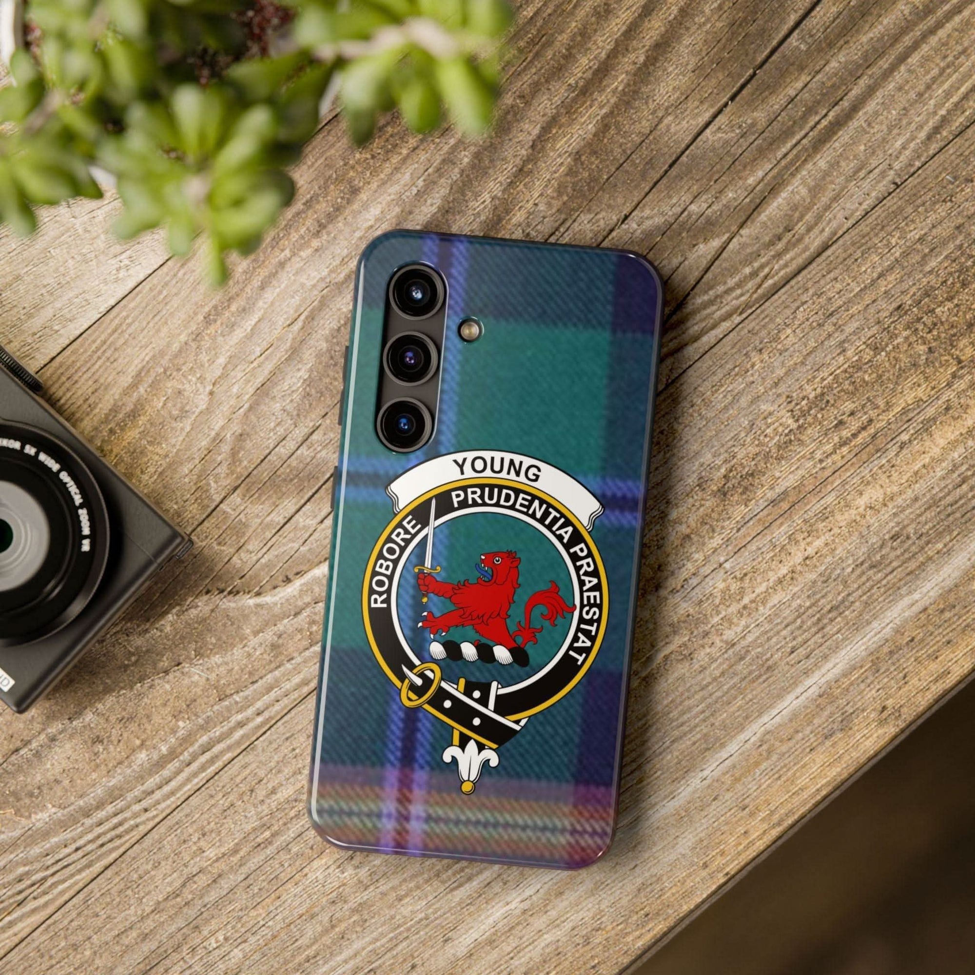 Young Scottish Tartan Crest Cell Phone Case - Celtic Ancestry Gifts