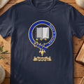 Spreull Scottish clan crest T-shirt in Navy