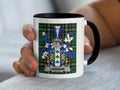 Lanigan Irish family crest black accent mug