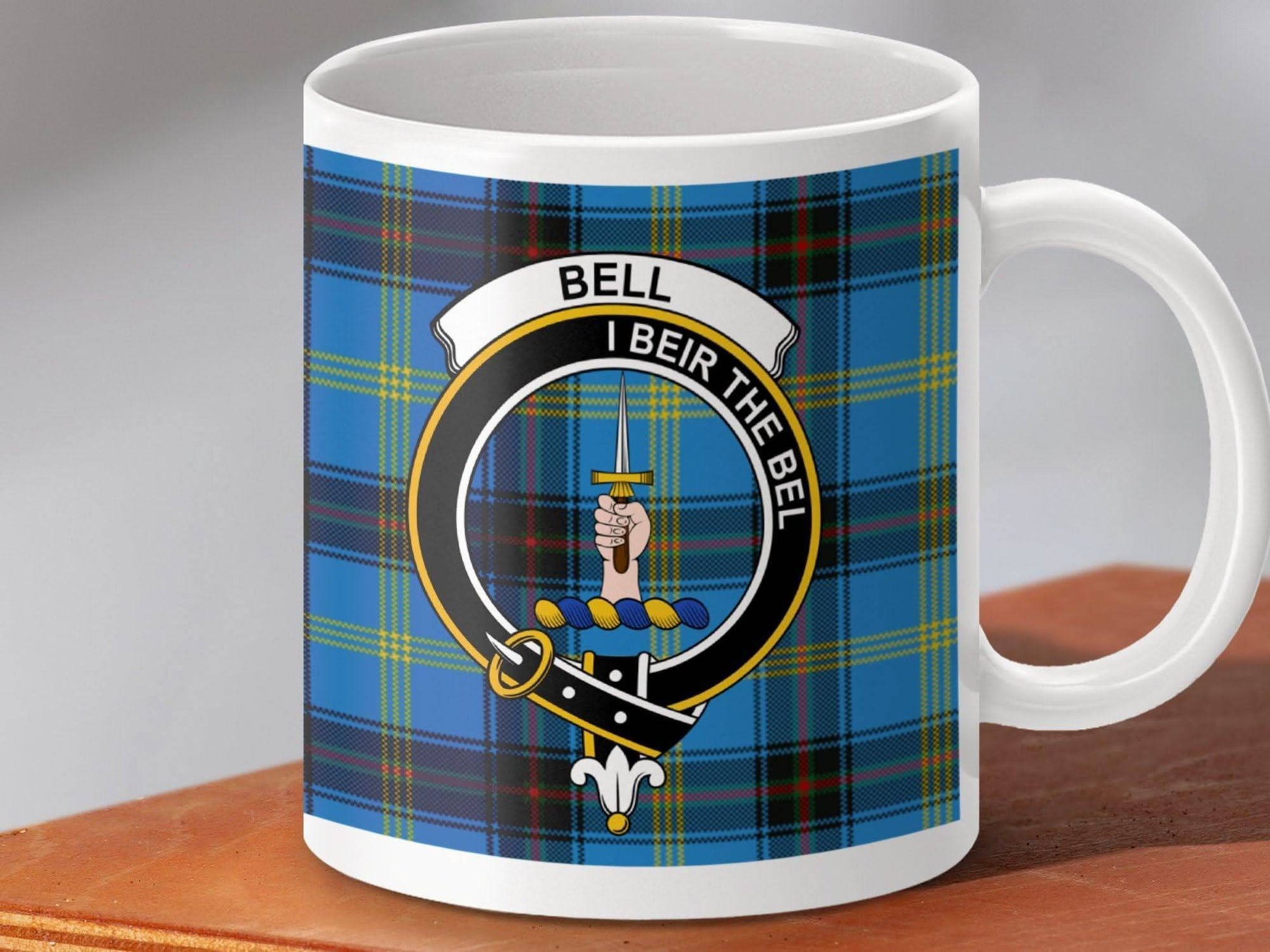 Bell I Beir The Bel Tartan Mug with Clan Crest product type