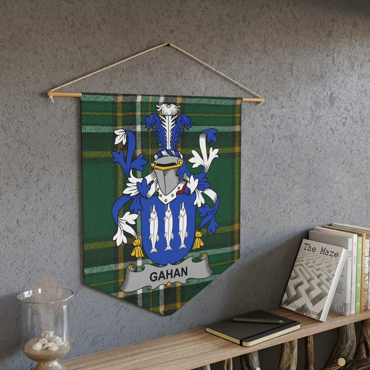 Gahan Family Crest Wall Decor Banner product type