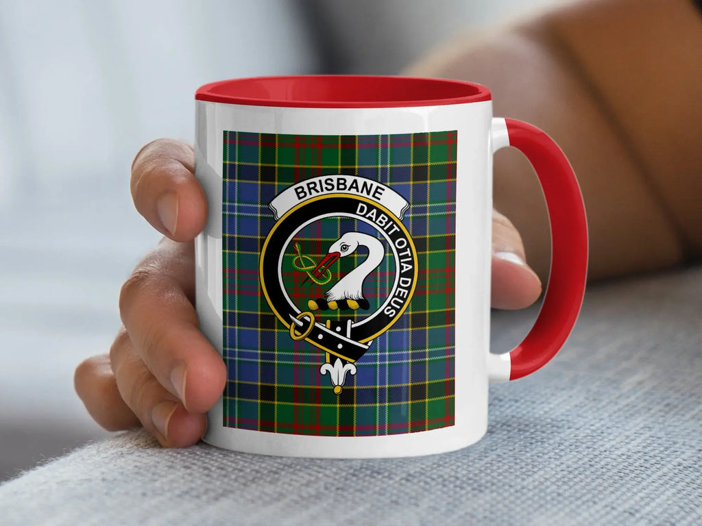 Brisbane Dabit Ota Deus Clan Crest Tartan Mug