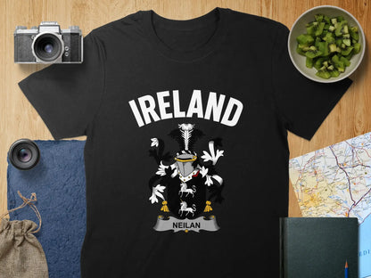 Ireland Neilan Family Crest Graphic T-shirt