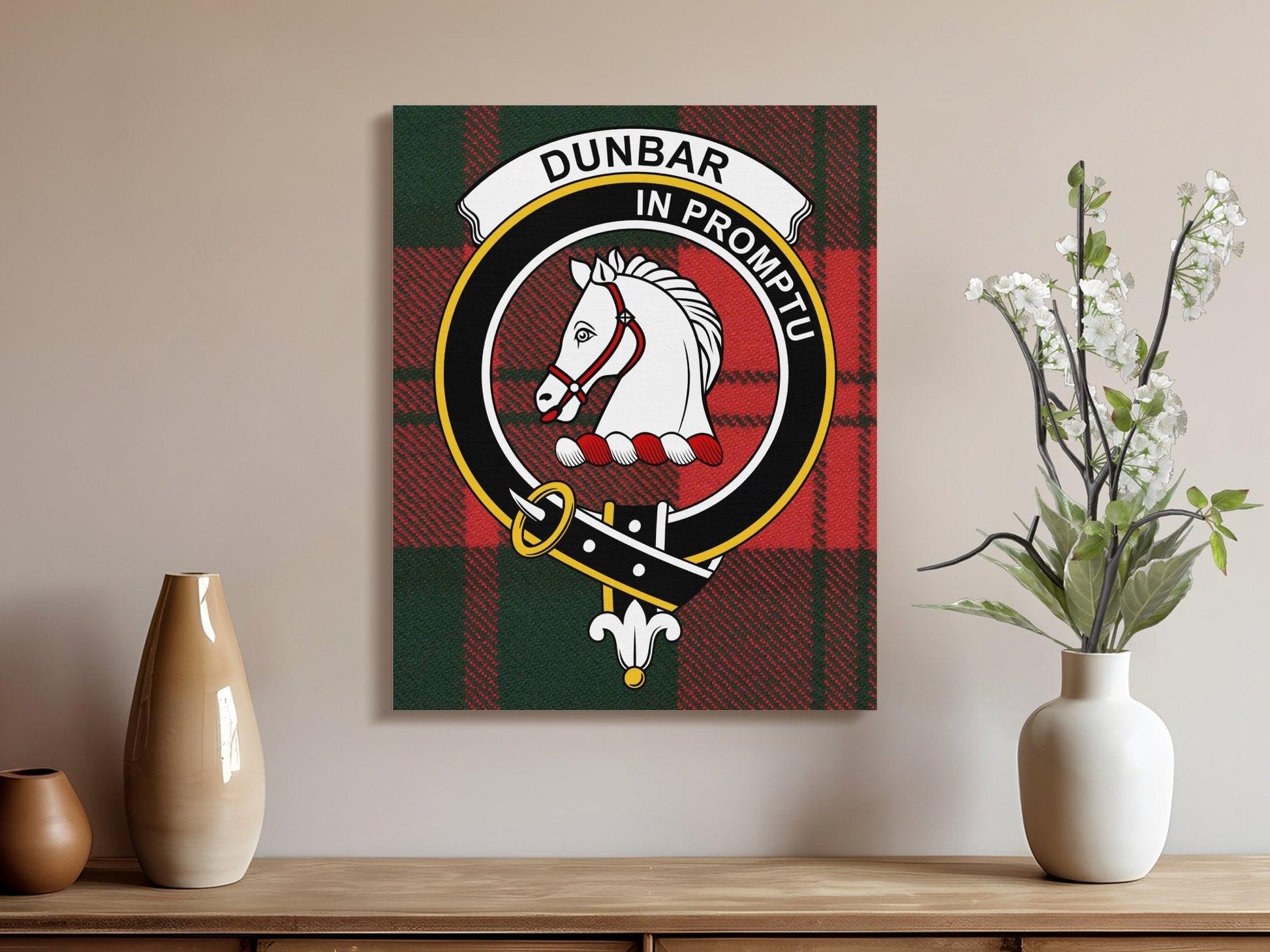 Dunbar In Promptu Horse Crest Wall Art Decor Product