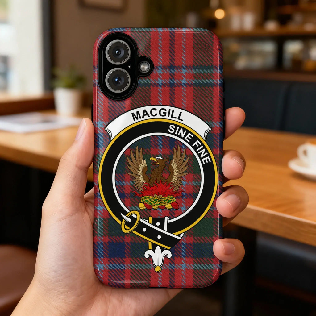 MacGill Modern Sine Fine Clan Crest Tartan phone case