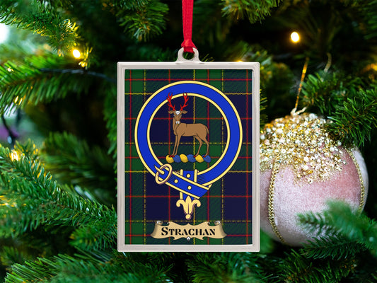 Strachan Family Crest Christmas Tree Ornament product type