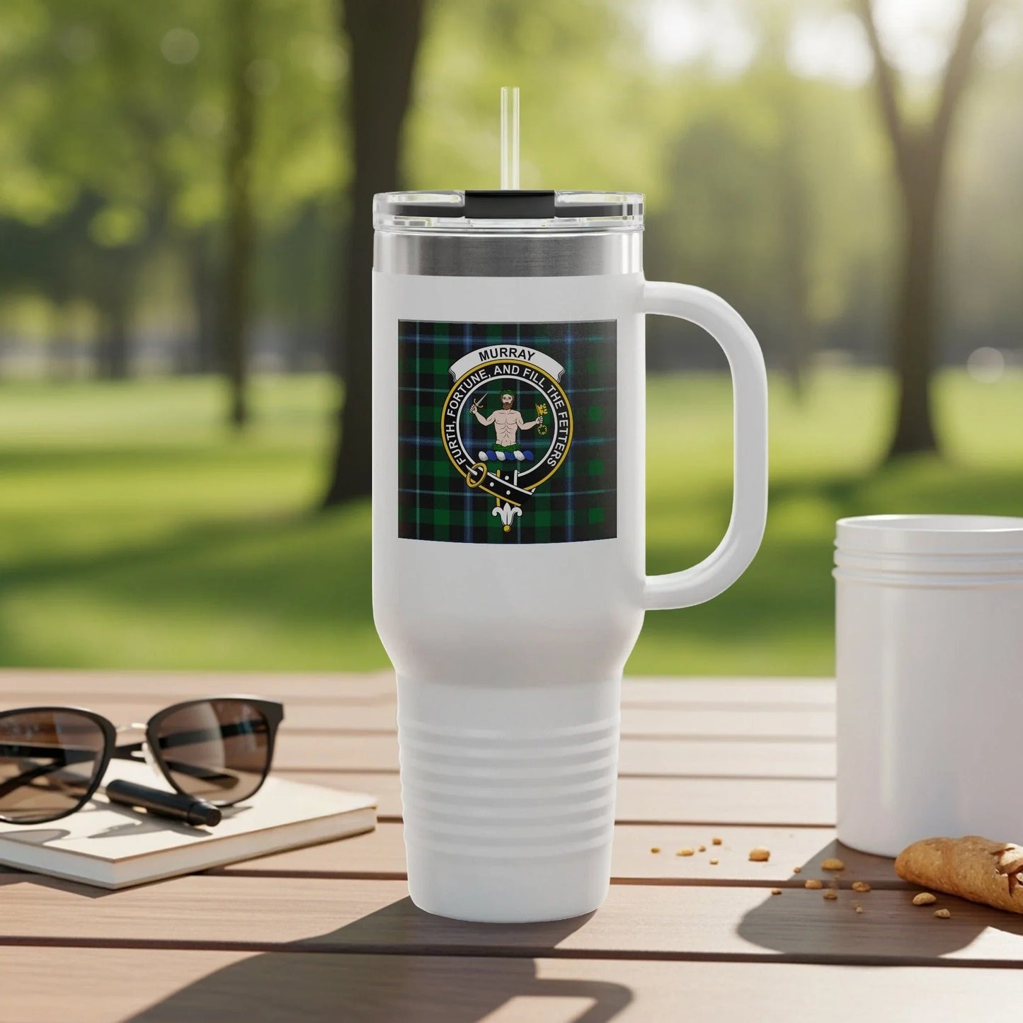 Murray Family Crest Plaid Insulated Mug Product