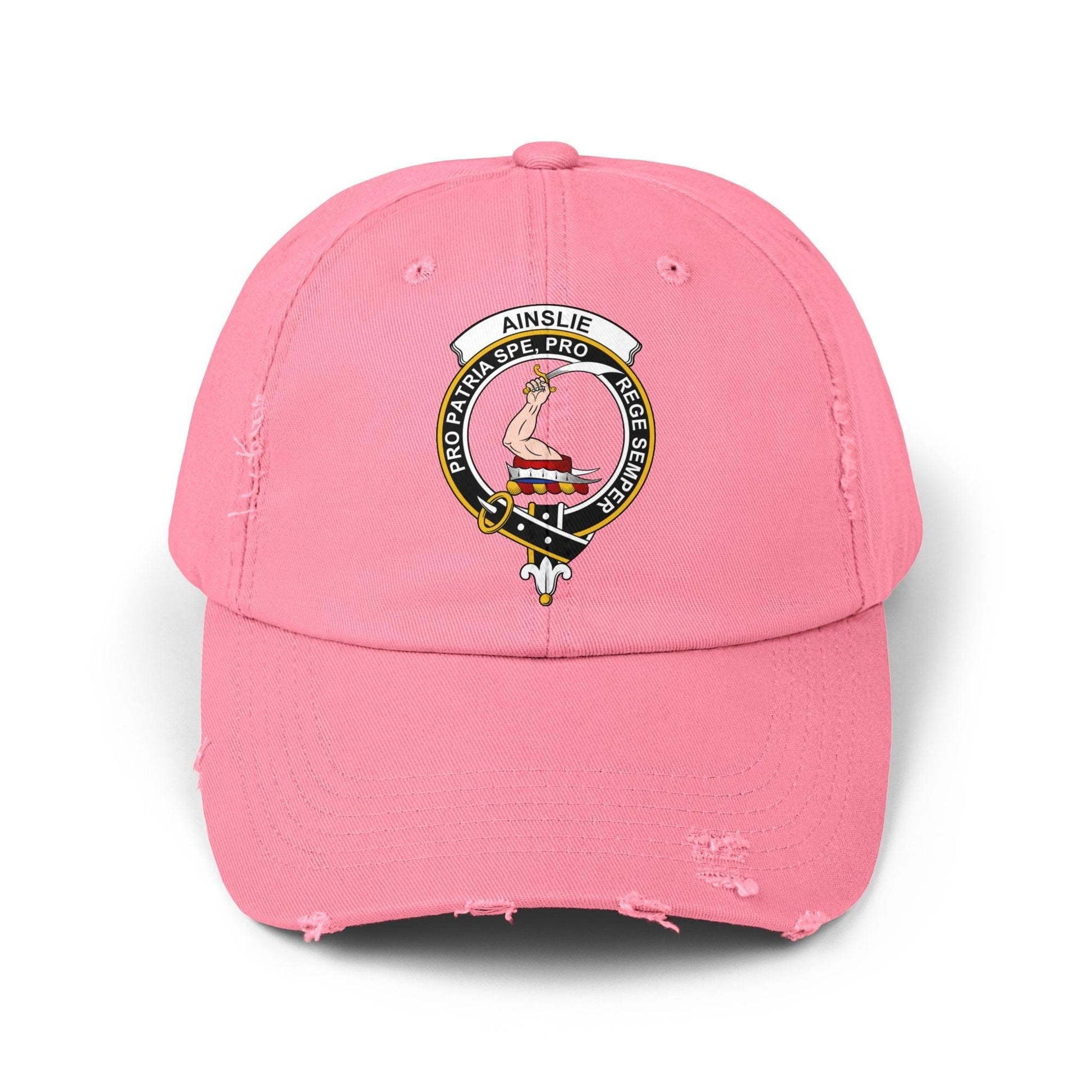 Ainslie Pro Patria Spe Pro Crescet Crest Baseball Cap - Celtic Ancestry Gifts