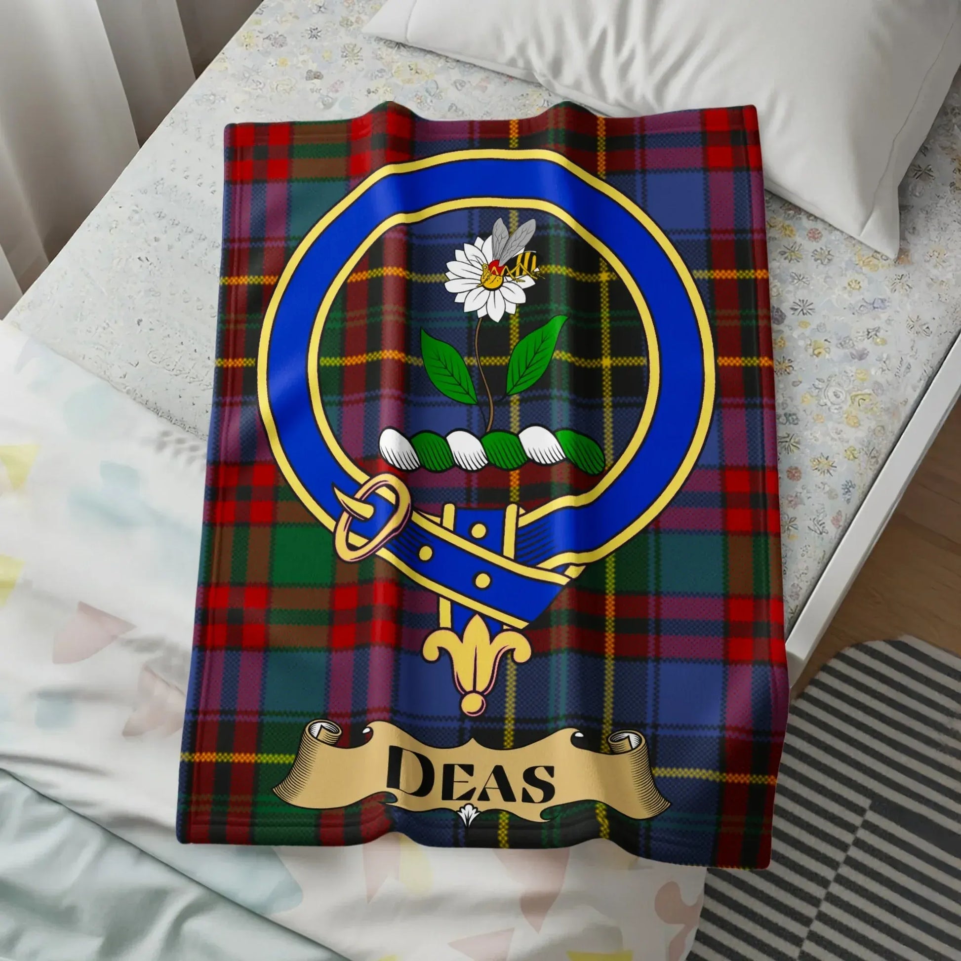 Highland Clan Deas Tartan Blanket product type