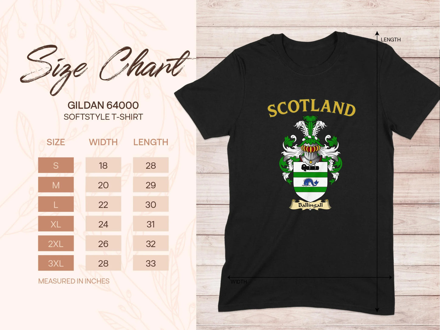 Scotland Family Crest Graphic Tee shirt product type