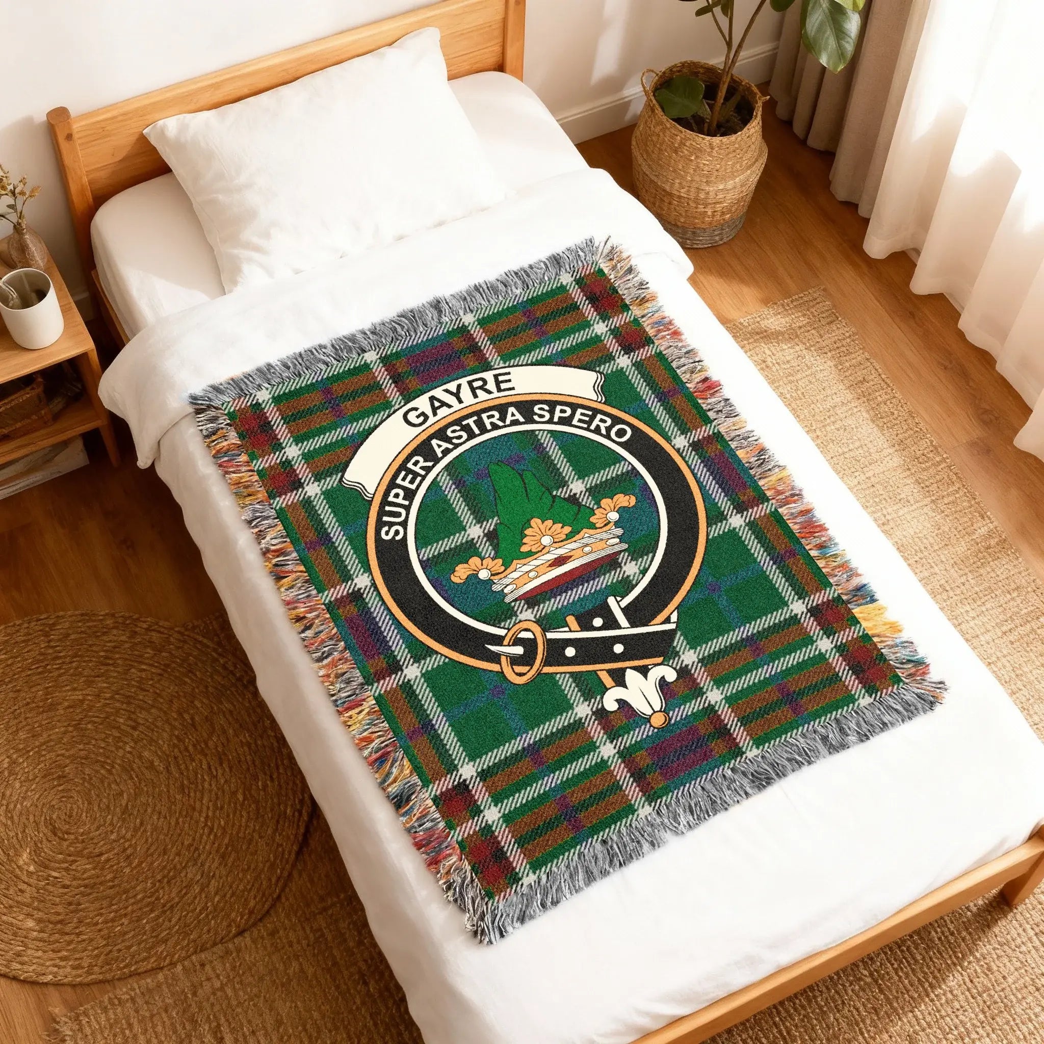 Gayre Super Astra Spero Tartan Throw Blanket