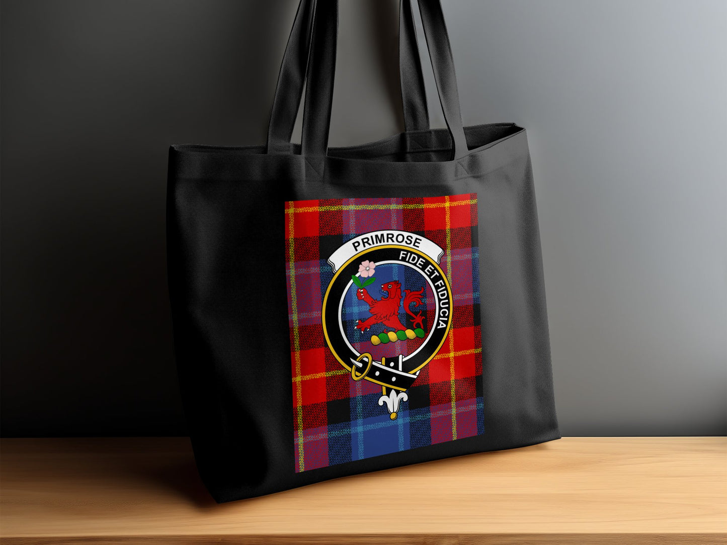 Scottish Clan Crest Featuring Red Lion Design Tote Bag - Living Stone Gifts