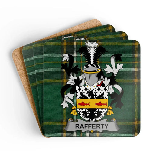 Rafferty Tartan Crest Drink Coaster Set Product