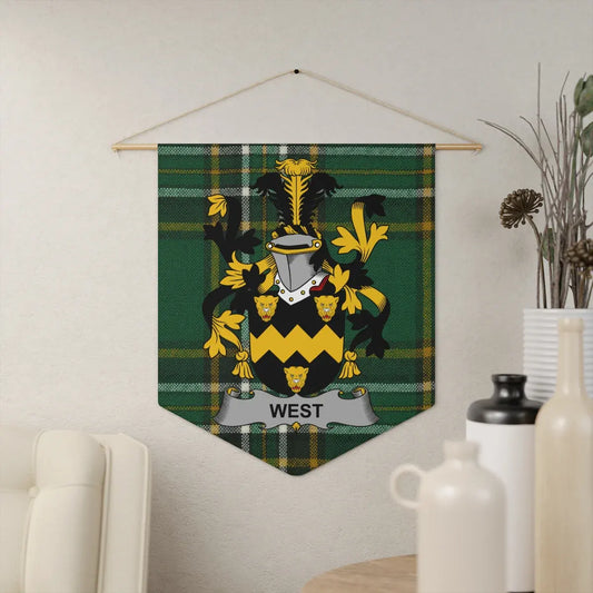 Custom Family Crest Banner Wall Hanging product