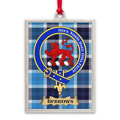 Blue and Red Family Crest Plaid Pattern Product