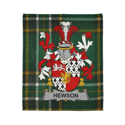 Hewson Family Crest Green Plaid Tartan Blanket product