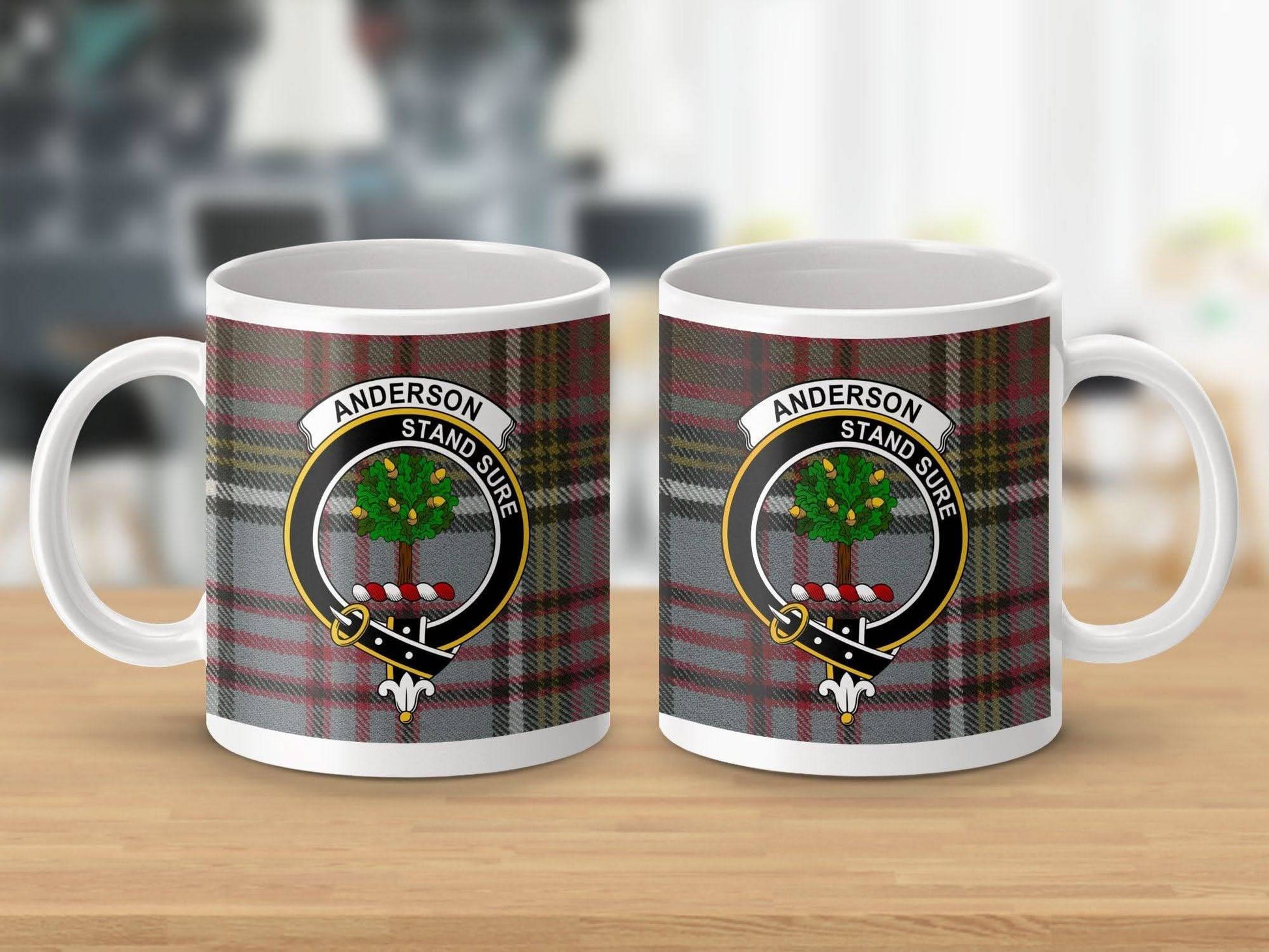 Anderson Stand Sure Plaid Crest Custom Mug product