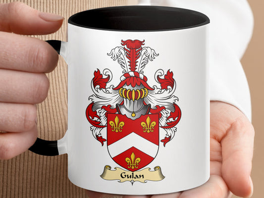 Clan Gulan Scottish Clan Coat of Arms Custom Mug - Living Stone Gifts