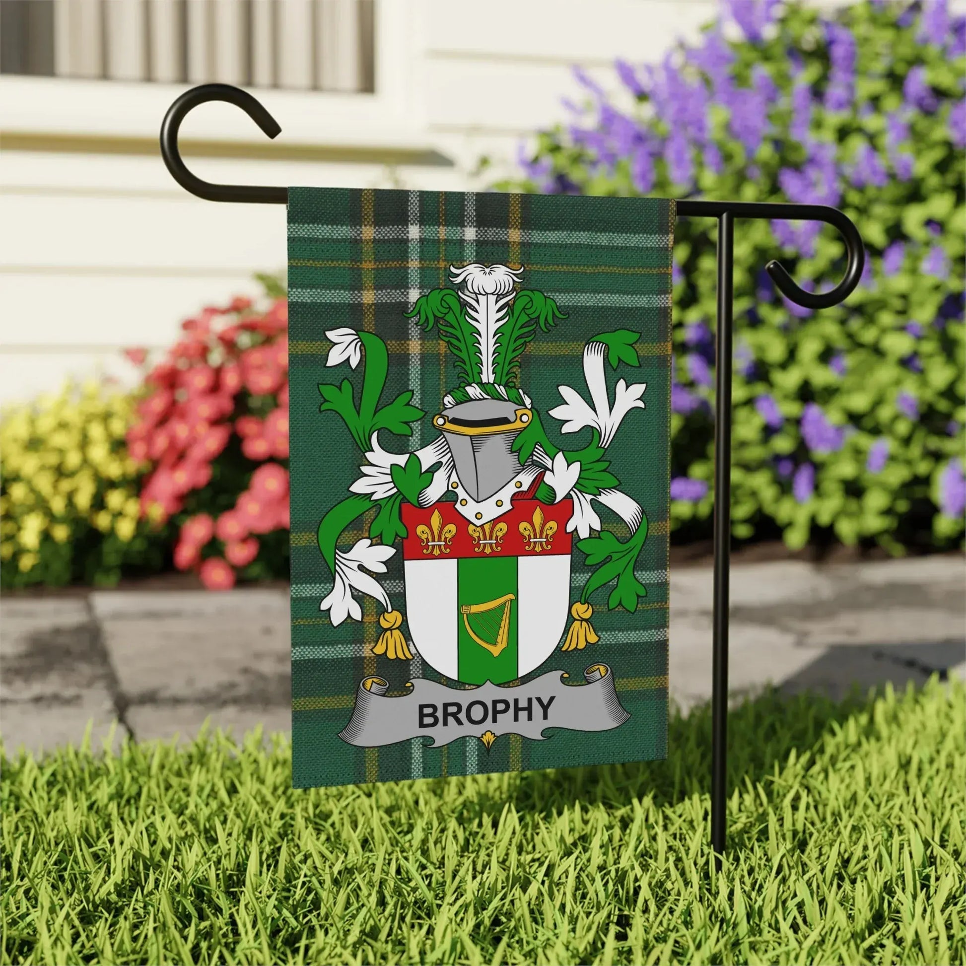 Brophy Family Crest Garden Flag outdoor product