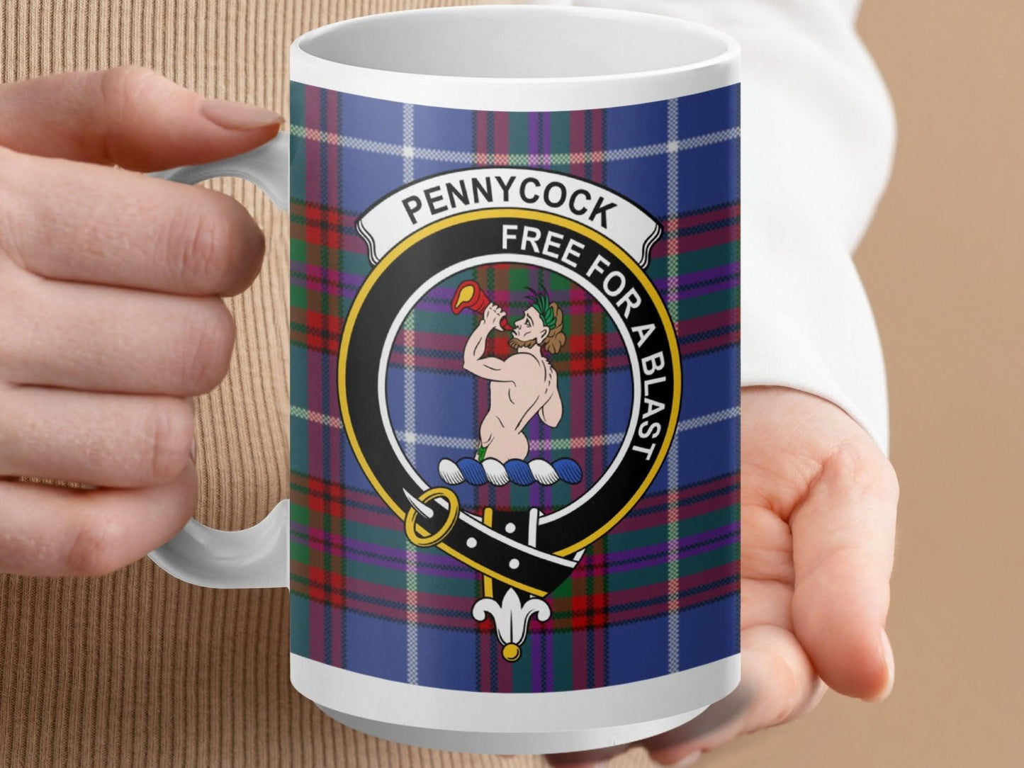 Scottish Clan Crest Pennycock Mug Free For A Blast product type