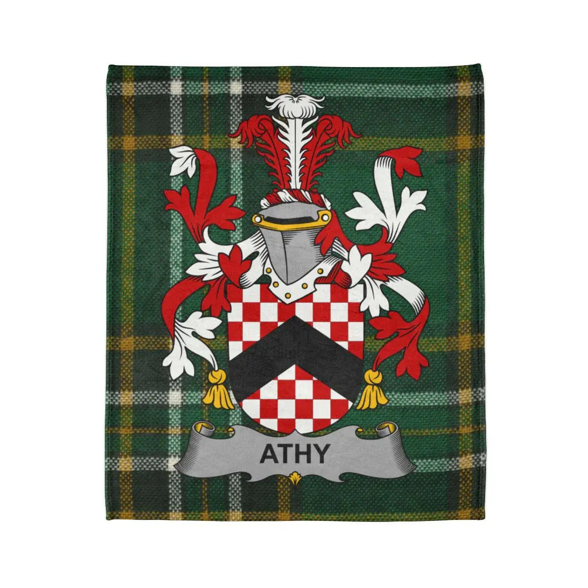 Crested Tartan Plaid Blanket Design Coat of Arms product