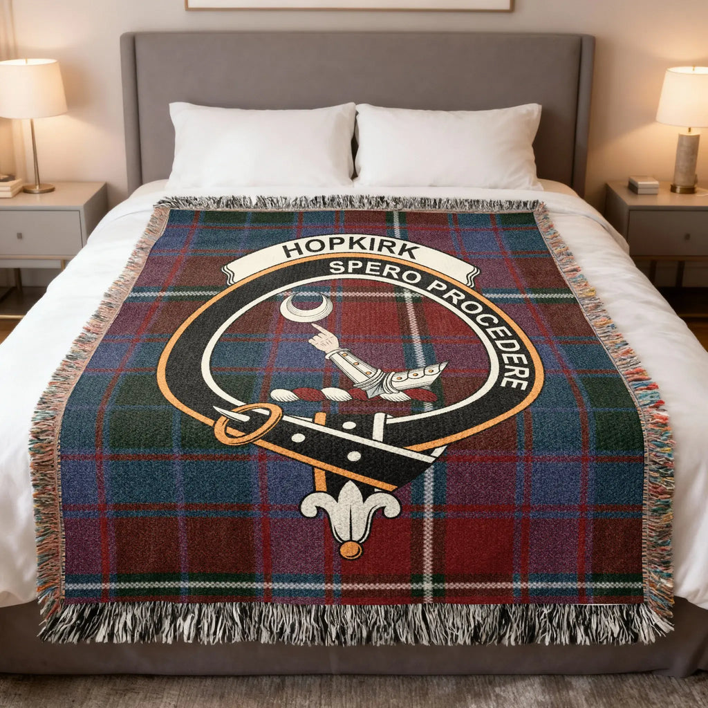 Hopkirk Spero Procedere Crest Tartan Blanket
