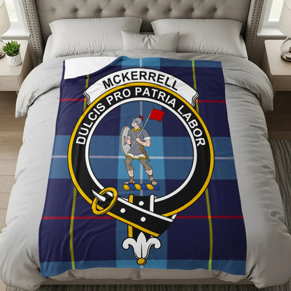 Clan McKerrell Crest Tartan Design Bedding Blanket product