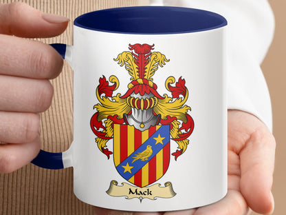 Mack Family Crest Emblem High-Quality Accent Mug - Living Stone Gifts