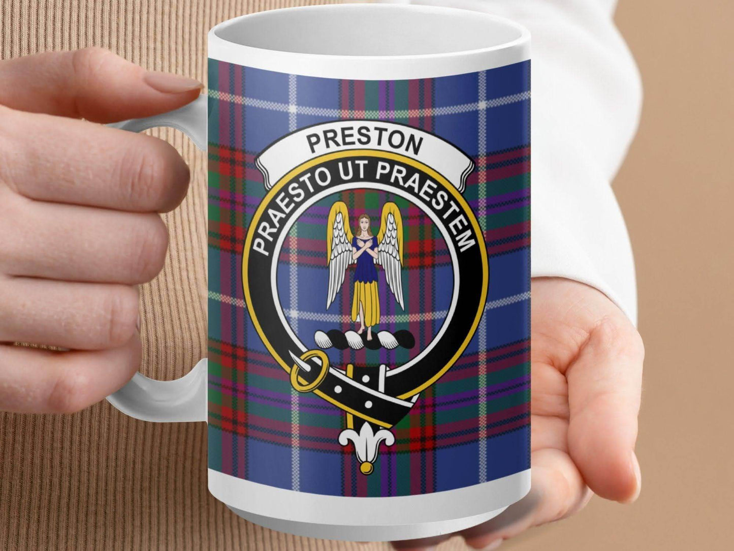 Preston Praesto Ut Praestem Clan Crest Mug product
