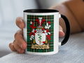 O'Donovan Irish National Tartan family crest mug held in hand